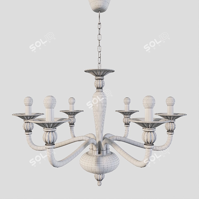 Danieli Amber SP6 Chandelier 3D model image 3