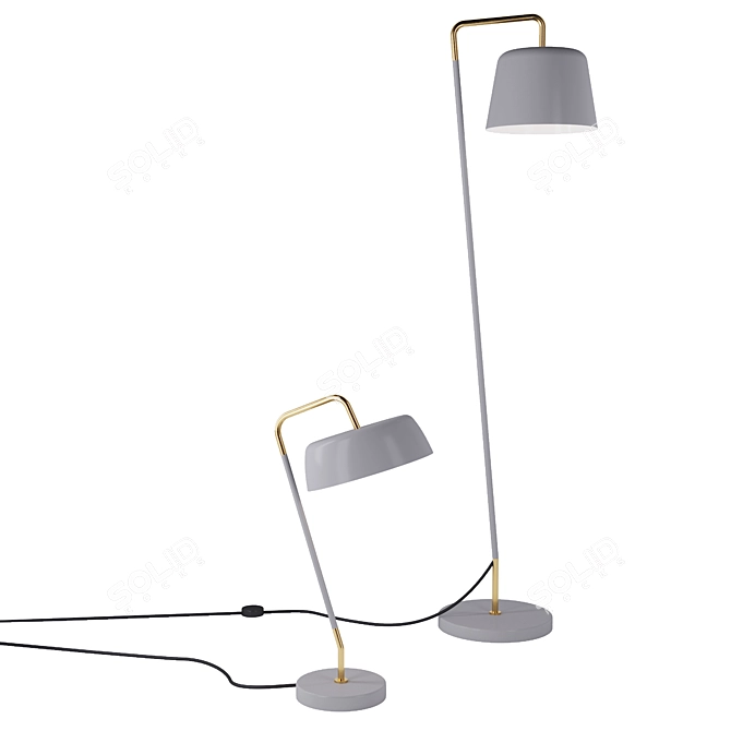 Stylish Table Lamp | Modern Design 3D model image 2