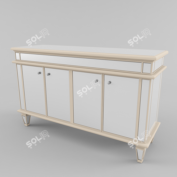 Elegant Classic Sideboard 3D model image 1