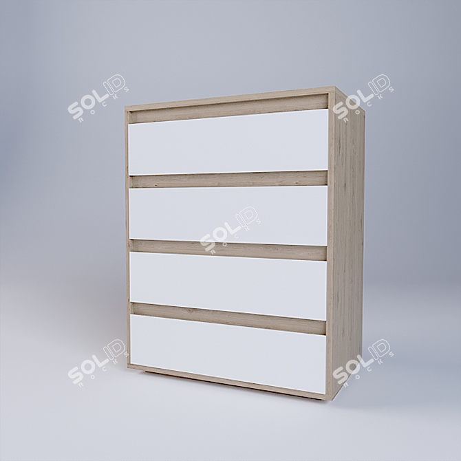 Sleek Storage Solution: Drawer 3D model image 1