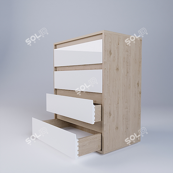 Sleek Storage Solution: Drawer 3D model image 2