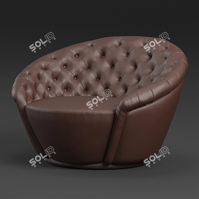 Visionnaire Agon Armchair: Sleek and Stylish 3D model image 1