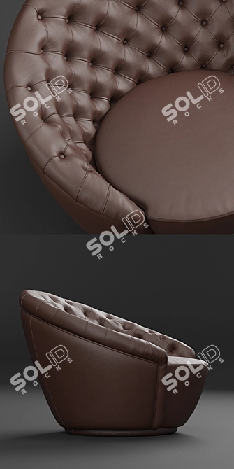 Visionnaire Agon Armchair: Sleek and Stylish 3D model image 2