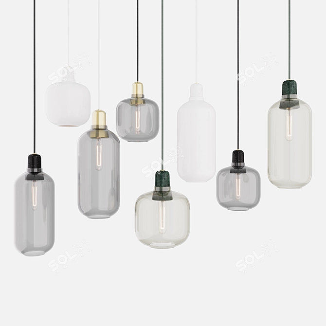 Normann Copenhagen AMP Pendant Lamps 3D model image 1