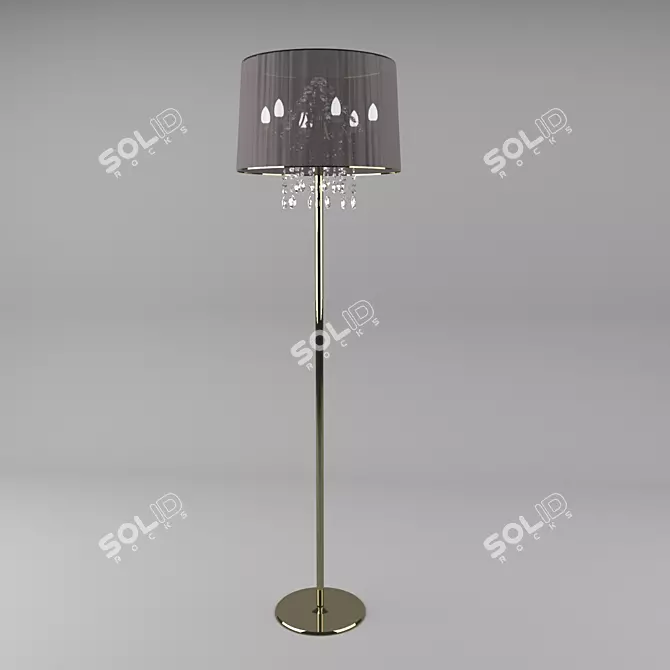 Crystal Floor Lamp 3D model image 1