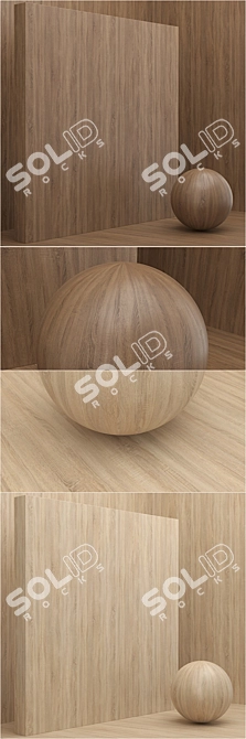 Seamless Wood Veneer - Set 28 (4 Tones) 3D model image 2