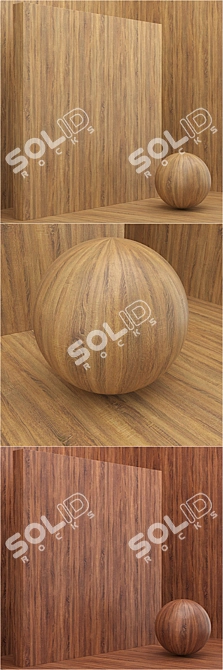 Seamless Wood Veneer - Set 28 (4 Tones) 3D model image 3