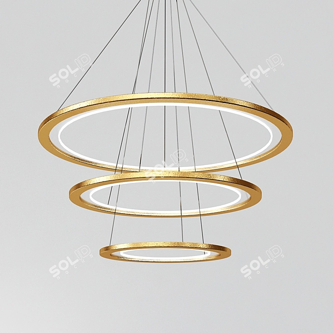 Florian Light: Elegant Suspension 3D model image 1