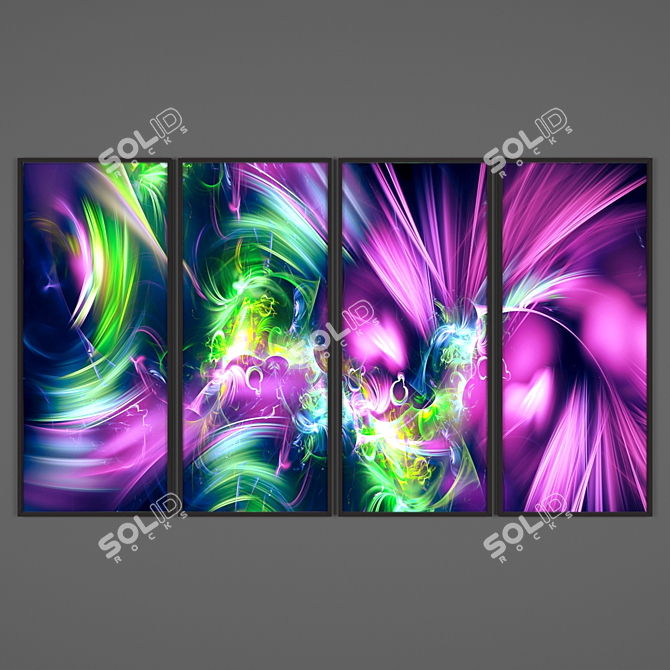 Abstract Burst Artwork 3D model image 1