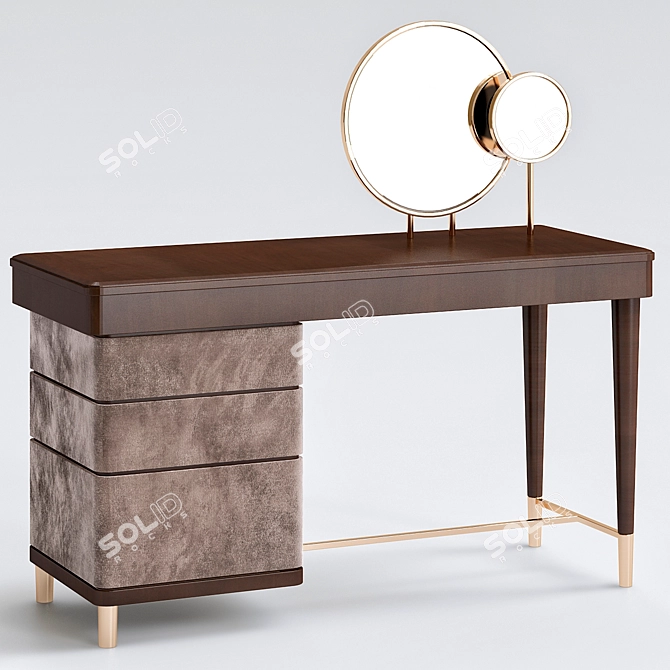 Elegance in Motion: Smania Dressing Table 3D model image 1