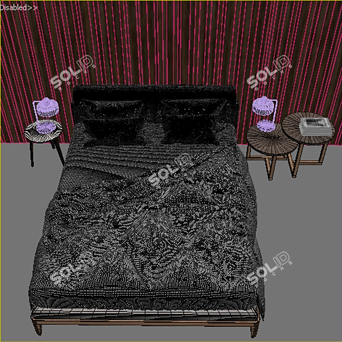 8-Piece Missuraemme Assuan Bedroom Set 3D model image 3