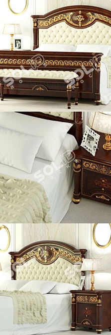 Luxurious Valderamobili Luigi XVI Bedroom Set 3D model image 2