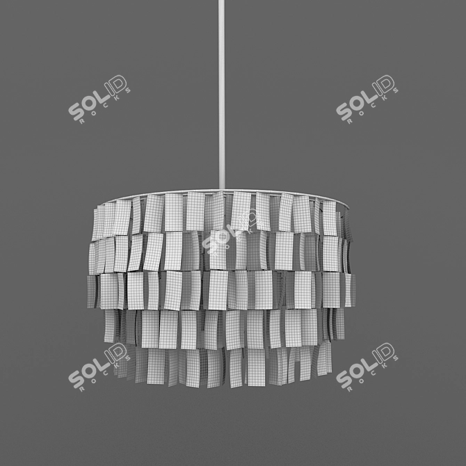 Sea Breeze Capiz Chandelier 3D model image 2