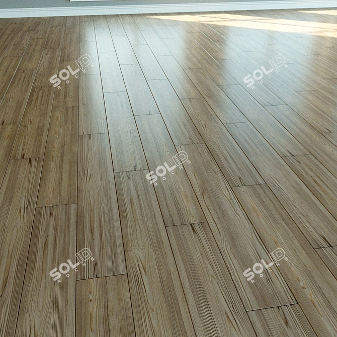 Natural Wood Laminate Flooring 3D model image 2