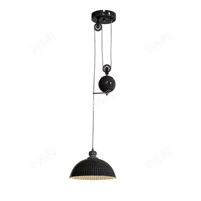 Modern Pendant Light Fixture 3D model image 2