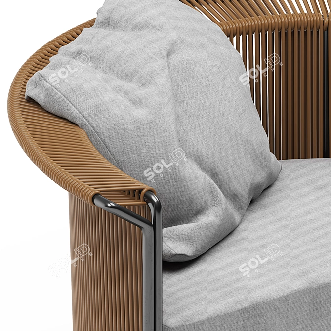 Elegant Ergonomic Chair 3D model image 2