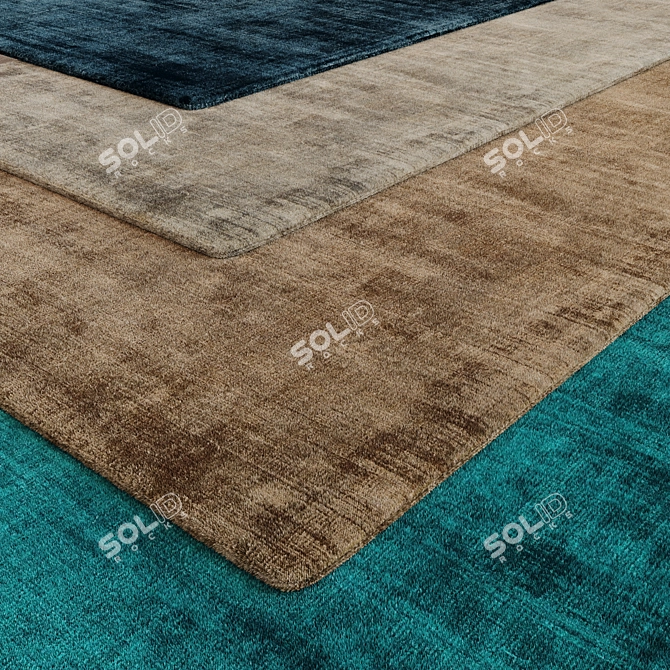 Luxury Faux Fur Rug 3D model image 2