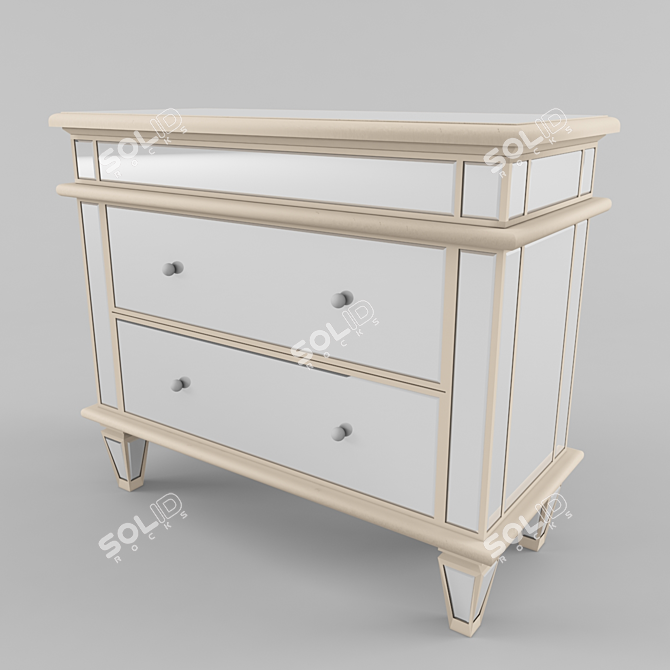 Classic Chest of Drawers 3D model image 1