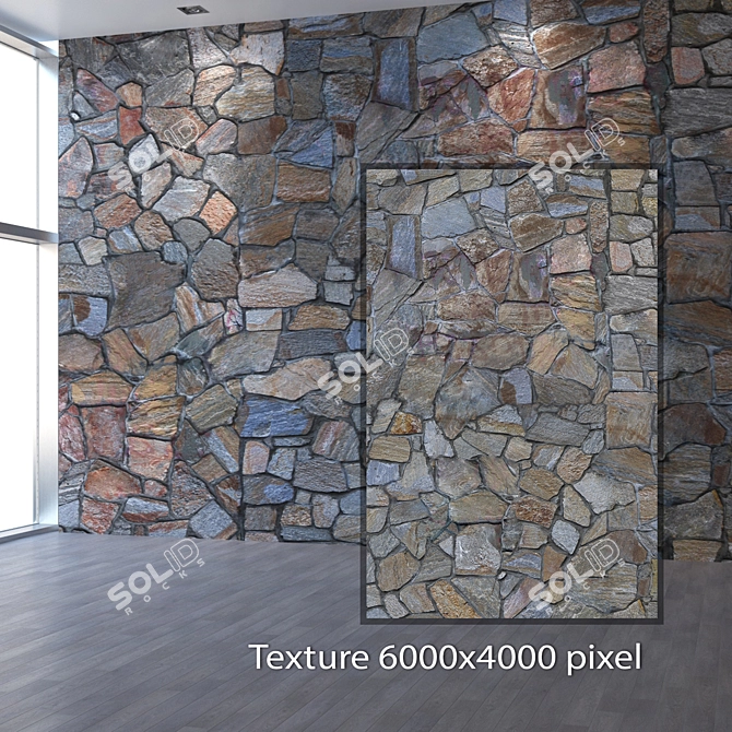 Seamless 4K Natural Stone 3D model image 2