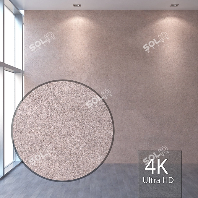 Title: Seamless 4K Plaster Texture 3D model image 1