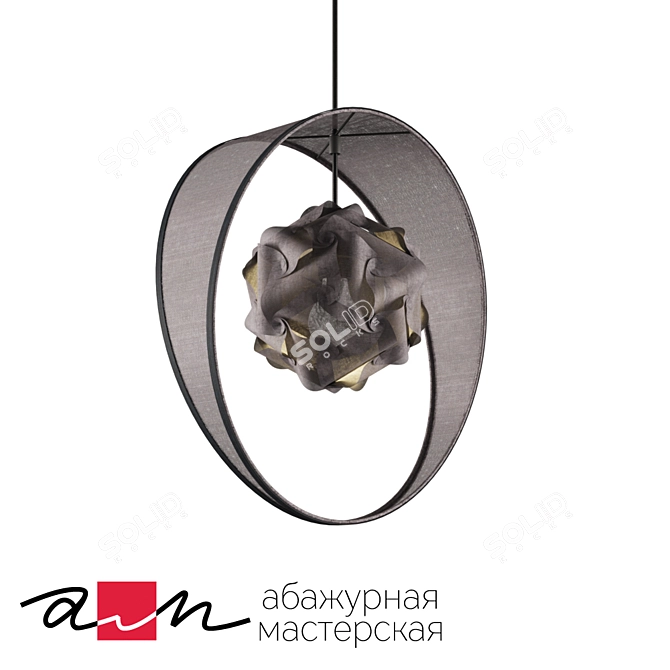 Moonlit Simplicity Pendant Lamp 3D model image 1