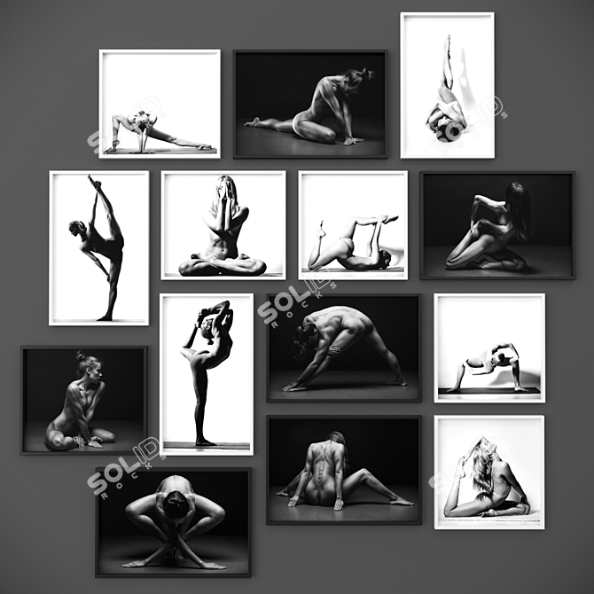 14 Asanas: Yoga Photo Collection 3D model image 1