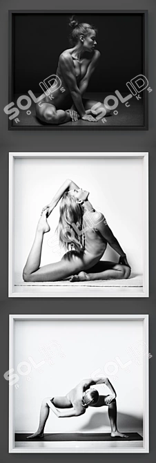 14 Asanas: Yoga Photo Collection 3D model image 2