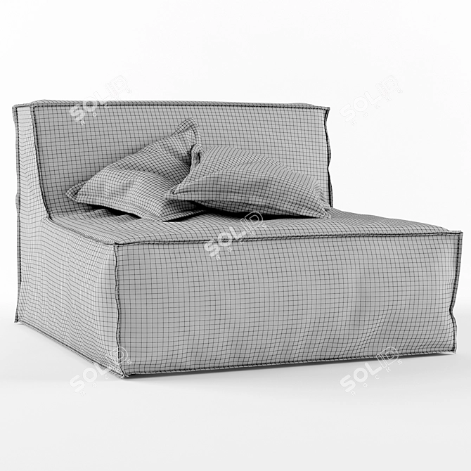 Tommy Milano Bedding Sofa 3D model image 2