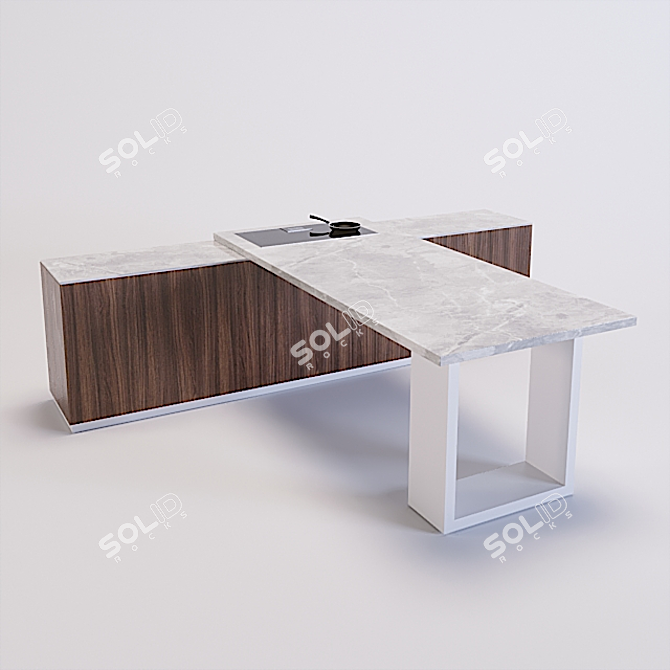 3DMAX Kitchen Cabinet FBX 3D model image 3