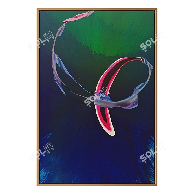 Contemporary Abstract Art Set 3D model image 1