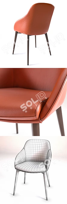 Modern Chic Galera Chair Set 3D model image 2