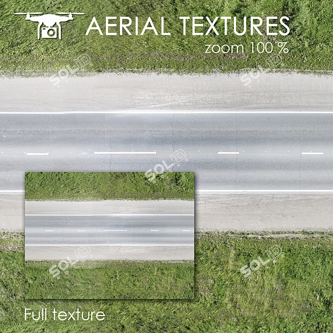 Aerial 4K Seamless Exterior Texture 3D model image 1