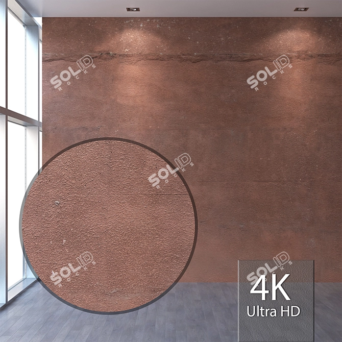 Seamless 4K Plaster Texture 3D model image 1