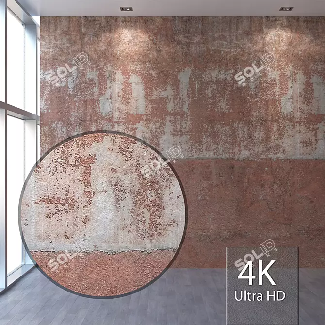 Seamless 4K Plaster Texture 3D model image 1