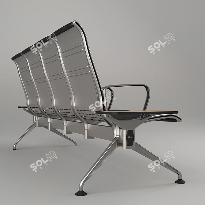 Fursys Ch180: Stylish Waiting Chair 3D model image 2