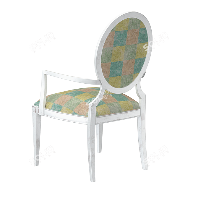 Elegant Lindsay Armchair: Timeless Beauty 3D model image 2