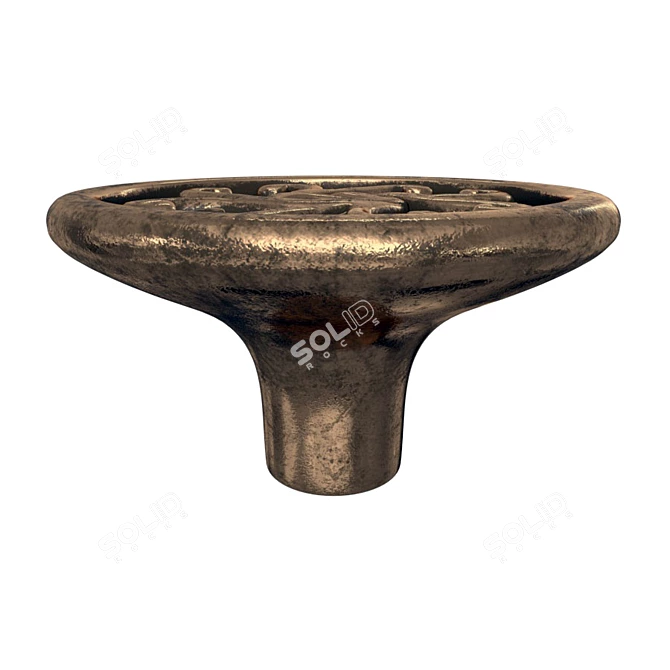 Modern Furniture Handle-Button, 35x35mm 3D model image 2