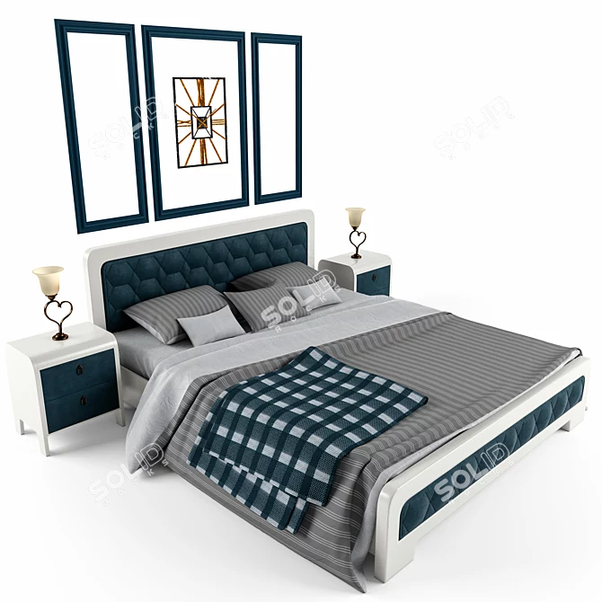 Glowing Nights Bed Set 3D model image 2