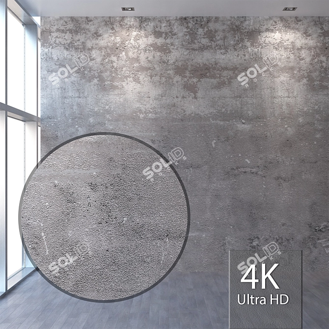 Seamless Plaster Texture 3D model image 1