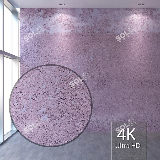 Seamless 4K Plaster Texture 3D model image 1