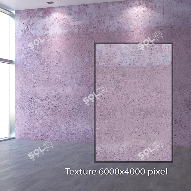 Seamless 4K Plaster Texture 3D model image 2