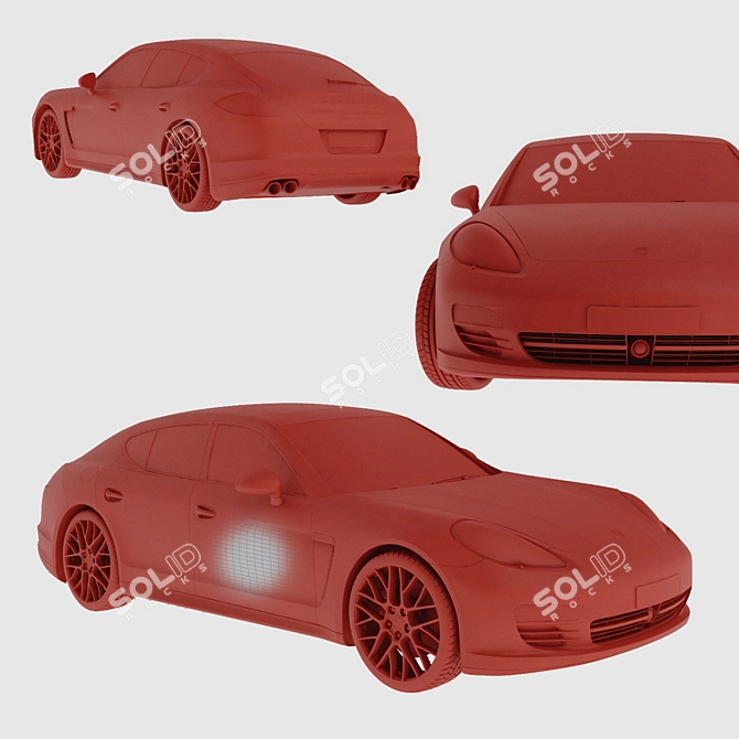 Luxurious Powerhouse: Porsche Panamera S 3D model image 2