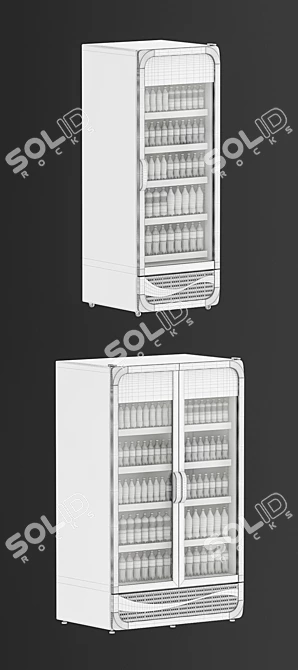 Coca-Cola Branded Cooler: Keep Your Beverages Chilled 3D model image 3