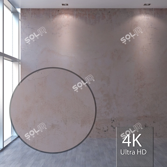 Seamless 4K Plaster Texture 3D model image 1