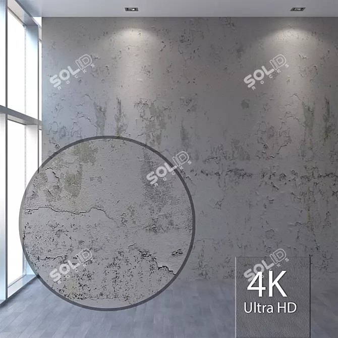 Title: Seamless Stucco Texture Hub 3D model image 1