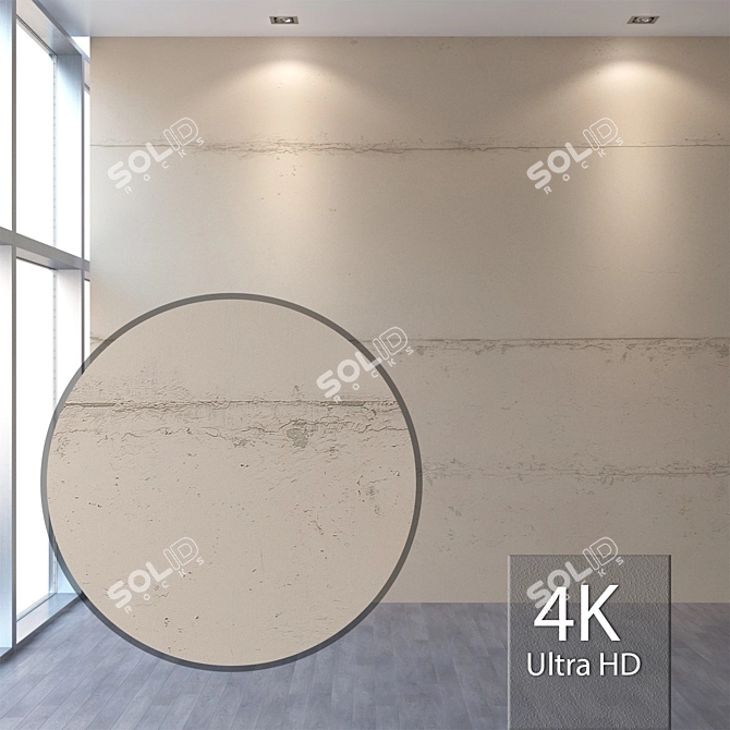 Seamless 4K Plaster Texture 3D model image 1