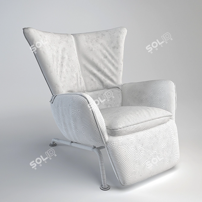 I4 Mariani "Single" Armchair | Stylish Italian Design 3D model image 2