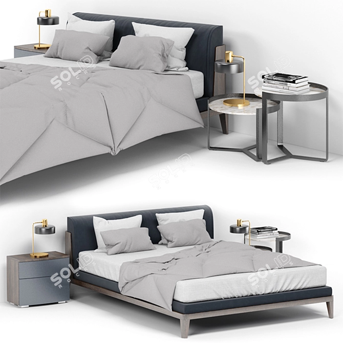 Ready-to-Use Assuan Bedroom Visualization 3D model image 1