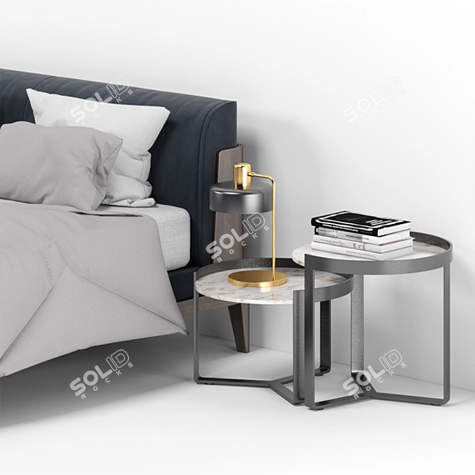 Ready-to-Use Assuan Bedroom Visualization 3D model image 2