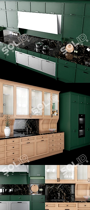 Aster Avenue Home Kitchen Set 3D model image 2